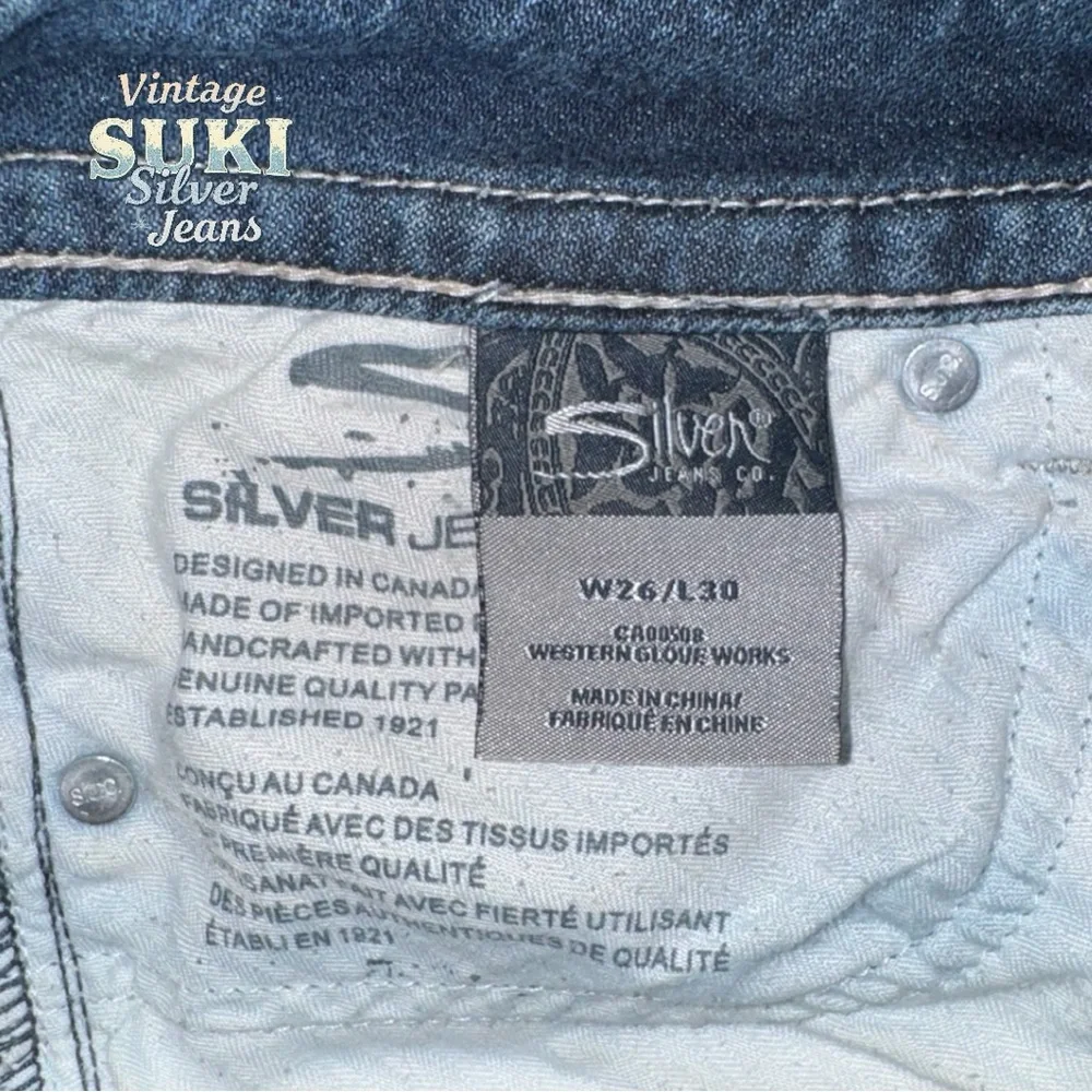 Silver Jeans Suki Mid Rise Curvy Bootcut Jeans Women's Size 26 Vintage Y2K